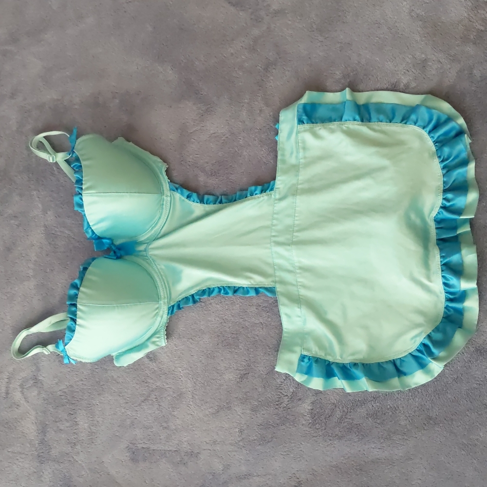 Victoria's Secret 34, blue maid lingerie